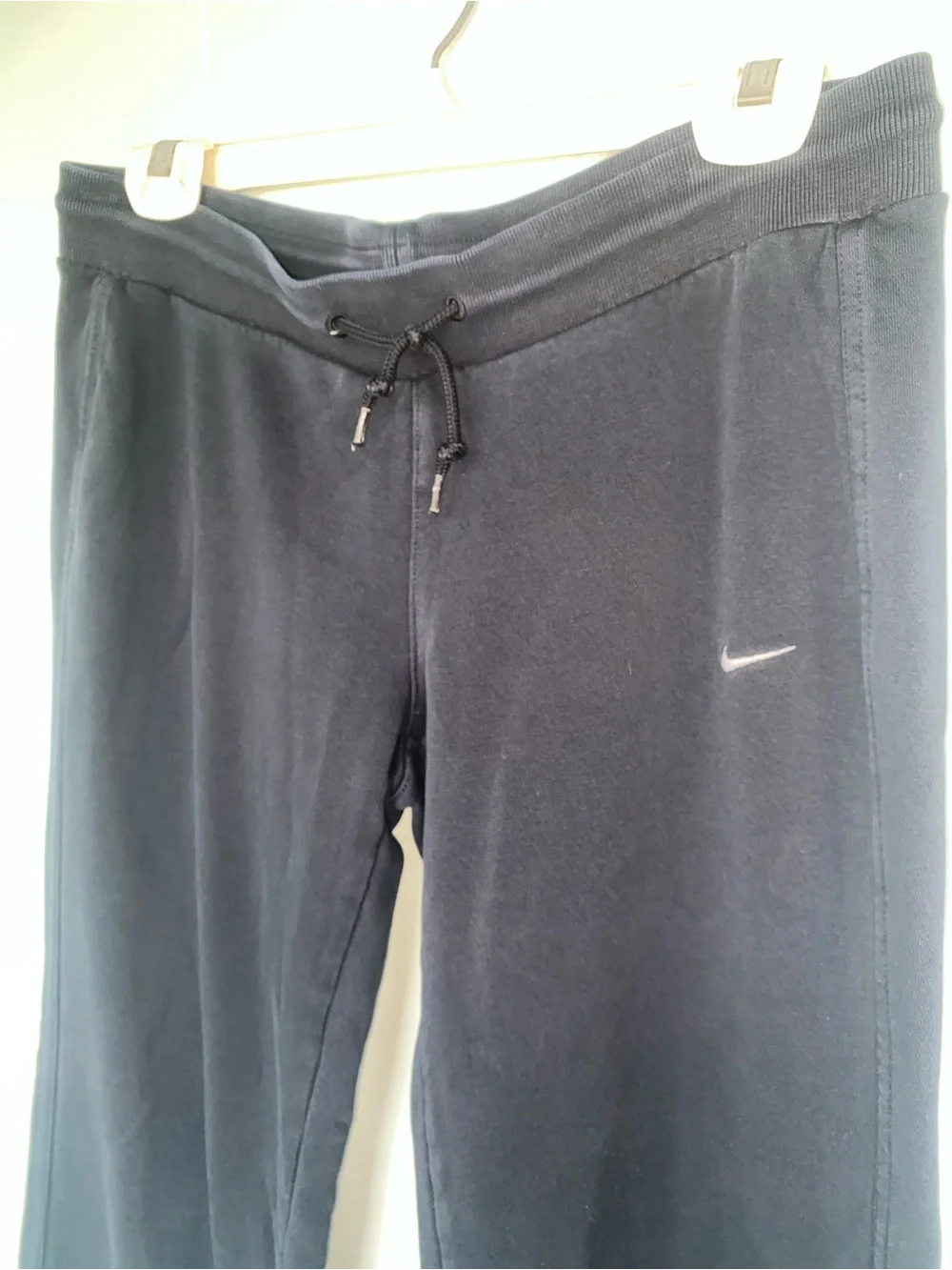 Vintage Nike Black Girls Drawstring Track Pants with Swoosh